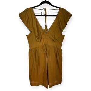 Anthropologie Plunge V-Neck Tunic Mini Dress- Size S